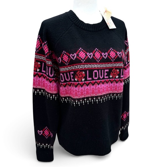 🆕 JOHNNY WAS The Fairisle Wool Sweater Cashmere Pullover
